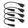 Be In Your Mind Lot de 4 connecteurs d'alimentation CC femelle vers USB A femelle 5