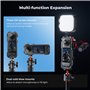 K&F Concept Cage en Aluminium et Bouchon d'objectif Doigts Pliants Mousse Anti-Vent Compatible avec Insta360 X5