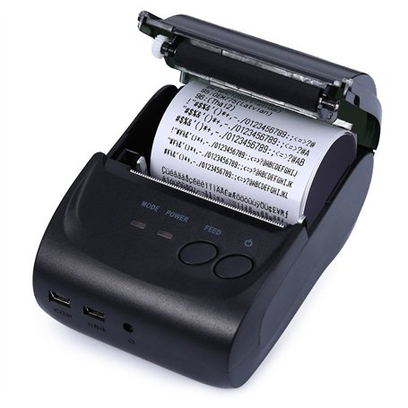Mini imprimante thermique sans fil 58 mm pour iOS Android Windows branchement USB POS Bluetooth 4.0