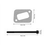 Create idea 3 sets Joints de Silencieux avec Boulons de Silencieux Compatible avec Husqvarna 340/345/ 346XP/ 350/351 Modèles de