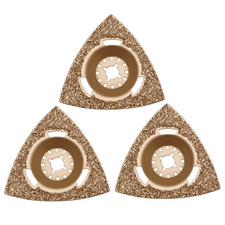 Create idea 3x Râpes Triangulaires en Carbure de Tungstène 78 Mm Adaptées Aux équipements de Coupe à Vibrations Courants Outil d