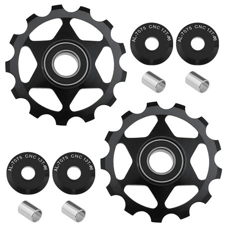 Lot de 2 poulies de dérailleur arrière 13T compatibles avec Shimano SRAM 8