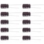 The Lord of the Tools 10pcs 220UF 50V Condensateur Radial UPW1H221MPD 16x10mm pour Audio Ordinateur Carte Mère