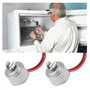 The Lord of the Tools Thermostat de Dégivrage Bimétallique pour Réfrigérateur 4387503 2149641 Compatible avec Whirlpool WP438750