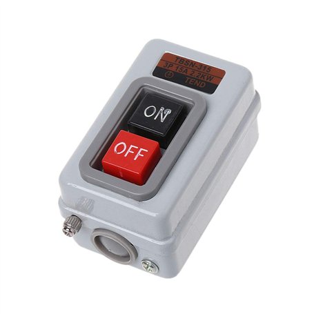 MIKI-Z TBSN-315 AC 380V 15A 2.2KW ONOFF Interrupteur à Bouton-Poussoir d'alimentation autobloquant triphasé