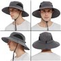 EINSKEY Chapeau Anti UV Homme Femme Large Bord Casquette Pliable Étanche pour la Randonnée, Le Jardinage, Le Safari et la Brouss