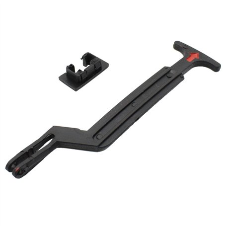 BOOMBOOST 1pcs Black Bonnet Release Rod Poignée de Verrouillage Hasp pour VW Passat B5 B5.5 1998~2004