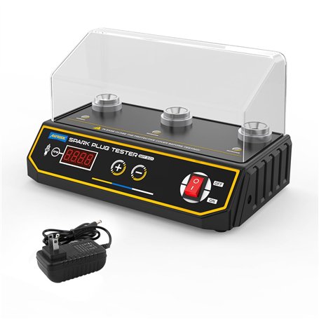 AUTOOL Testeur de bougies d'allumage Testeur de bobines d'allumage pour moteurs automobiles Fréquence de fonctionnement réglable