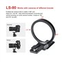 SUNWAYFOTO LS-80 Bague rotative universelle de 80 mm pour appareils photo DLSR, bague de montage de trépied, bague de support d'