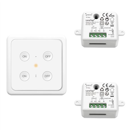 LoraTap Kit Interrupteur Mural Sans Fil
