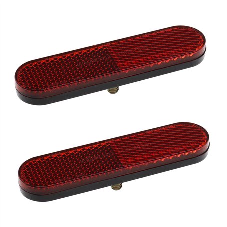 Be in Your Mind 2X réflecteur de Scooter électrique en Plastique Rouge M6 à Visser réflecteur d'avertissement réfléchissant Cert