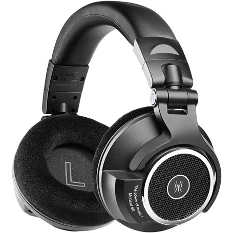 OneOdio Monitor 80 Casque Audio Filaire DJ Studio Monitor avec Circum-Auriculaire Coton d'oreille Protéiné Le Plus épais (Noir)