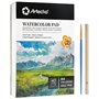 Artecho Bloc de 40 feuilles de papier aquarelle A4