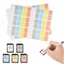 (120 Pièces) JJC Étiquettes Autocollantes Adhésives Amovibles Polyvalentes Cartes Marqueur Etiquette Papier pour SD XQD CFexpres