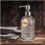 Albayrak Distributeur de savon liquide avec sous-verre en silicone antidérapant, Accessoire Salle de Bain - Autres liquides et d