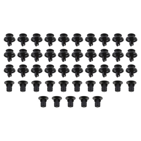 The Lord of the Tools 45PCS Clip de Passage de Roue Avant Clips de Garde-Boue d'aile Intérieure 6822N2 6822QP Plastique Compatib
