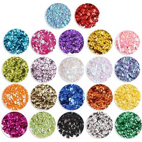 JOFONY Lot de 9460 paillettes à bricoler, couleurs mélangées en vrac pour l'artisanat et les paillettes pour la fabrication de b JOFONY Lot de 9460 paillettes à bricoler