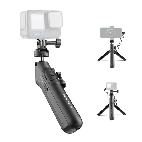 PGYTECH CapLock MantisPod Power Support de Poignée de Batterie pour Gopro