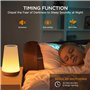 Romon Lampe de Chevet, Veilleuse Enfant LED Lampe d'Ambiance Chambre Lampe Nuit Tactile avec 13 Couleurs, Rechargeable, Lampe de