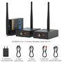 1Mii Émetteur Récepteur Audio Sans Fil 3-en-1, Transmission 2,4 GHz, Faible Latence, HiFi Musique depuis TV/PC vers Subwoofer/Ha