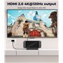 Antank TV Dock Switch 2 Portable, Station d'accueil Compatible avec Nintendo Switch 2 Console, Base Support Chargeur Switch 2 av