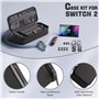 HEYSTOP Étui pour Nintendo Switch 2, Kit d'accessoires Switch avec Protection Housse de Voyage Portable Rigide et Protecteur ave
