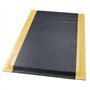 tonchean Tapis anti-fatigue 92 x 152 cm - Tapis de travail ergonomique en mousse PVC - Pour banc de garage - Noir et jaune