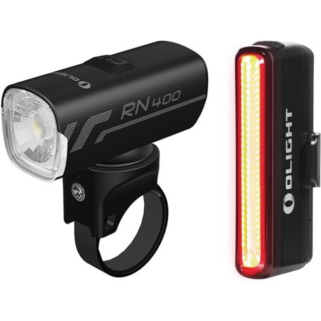 OLIGHT RN400+SEEMEE30C Sets D'éclairage Avant et Arrière Rechargeable LED 400 Lumens Éclairage de Vélo Étanche Durable 5 Modes L