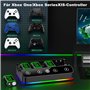 Chargeur avec 4 batteries rechargeables de 6200 mWh pour manette Xbox One/Series X|S, Xbox One Series avec station de charge pou