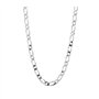 Collier/Chaîne Homme Argent 925 - Maille Figaro Alternée 1+1-60cm