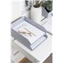 BIGSO Hakan Lot de 2 corbeilles à courrier pour Le Bureau - Compartiments de Rangement empilables pour Lettres, Documents, etc. 