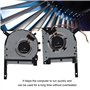 Ventilateur de Refroidissement CPU GPU pour ASUS, Remplacement du Ventilateur de Refroidissement pour Ordinateur Portable pour A
