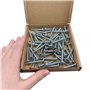 Lot de 50 vis à bois en acier galvanisé 6 x 40 mm - Vis à bois - Vis à métal - Tête de tension modifiée - Auto-taraudeuses (50, 