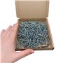Marcopol - Vis en acier zingué 150pcs 4.0x30mm Tête ronde et large modifiée auto-taraudeuse pour bois et métal