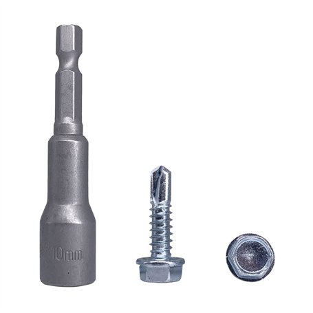 Lot de 50 vis DIN 7504 K en acier zingué 6