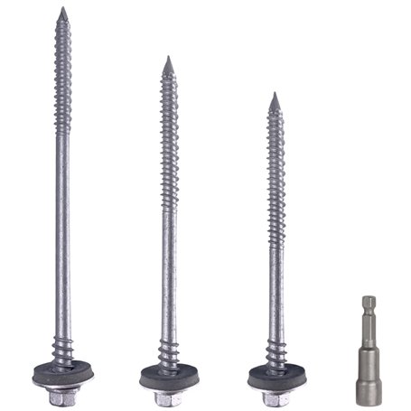 Lot de 40 vis à tête hexagonale autotaraudeuses 6