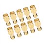 Kadimendium 10 Pièces SMA Adaptateur Inverse Mâle à Femelle Adaptateur RF Câble Conversion Connecteur RF Connecteur SMA Connecte