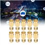 Kadimendium 10 Pièces SMA Adaptateur Inverse Mâle à Femelle Adaptateur RF Câble Conversion Connecteur RF Connecteur SMA Connecte