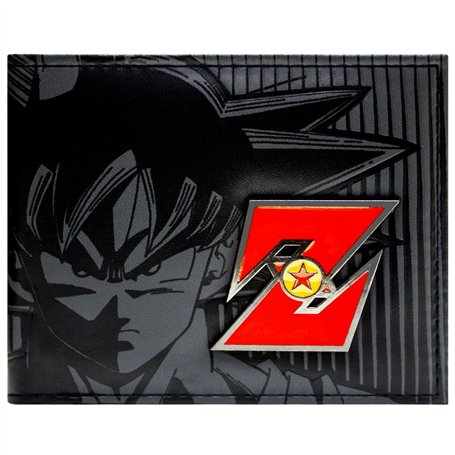 Toei Dragonball Z Red Metal Badge Goku Noir Portefeuille
