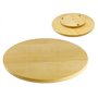 Plateau de service rotatif en bois pour pizza, diamètre 30 cm