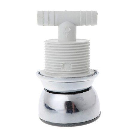 Max-Tonsen Pomme de Douche d'hydromassage de Salle de Bain buse de Douche de Massage rotative à économie d'eau Argent 8.5x5cm