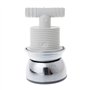 Max-Tonsen Pomme de Douche d'hydromassage de Salle de Bain buse de Douche de Massage rotative à économie d'eau Argent 8.5x5cm