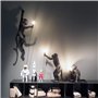 Seletti Lampe Singe assis en résine, Noir, 45 x 39 x 36 cm