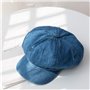 LYWYOUDDKH Casquette Béret Vintage Classique 8 Panneaux Octogonal Gavroche Peintre Cabbie Chapeau Pare-Soleil Plat Réglable, Ble