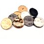 10 pièces 30mm gros boutons décoratifs boutons irréguliers en or pour chemise pardessus accessoire de couture, 30mm