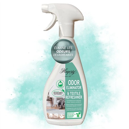 Hagerty Odor Eliminator 500 ml I Désodorisant textile qui élimine les odeurs I Nettoyant efficace aux enzymes I Neutralise les o