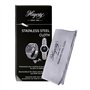 Hagerty Stainless Steel Cloth Chiffon pour l'acier inoxydable I 36 x 30 cm I Chamoisine de polissage efficace imprégnée pour net