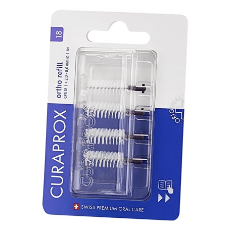 Recharges De Brossettes Interdentaires Curaprox Ortho – Taille 18 Pour Appareils Dentaires Et Soins Orthodontiques | Filaments U