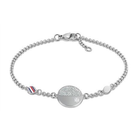 Tommy Hilfiger Jewelry Bracelet pour Femme en Acier Inoxydable avec un Charm - 2780460