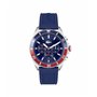 Lacoste Montre Chronographe à Quartz pour Homme Collection TIEBREAKER avec Bracelet en Silicone Bleu - 2011154